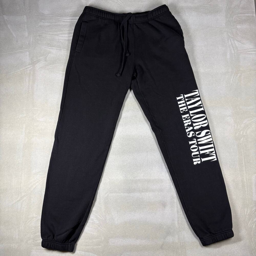 Taylor Swift‎ The Eras Tour Black Jogger Sweatpants Mens Medium Graphic Pants